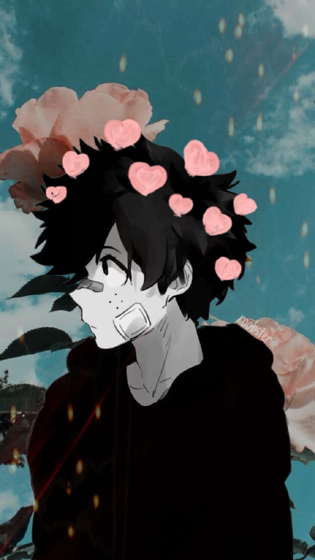 This Aesthetic Anime Guy Has A Stylish And Unique Fashion Sense. Background