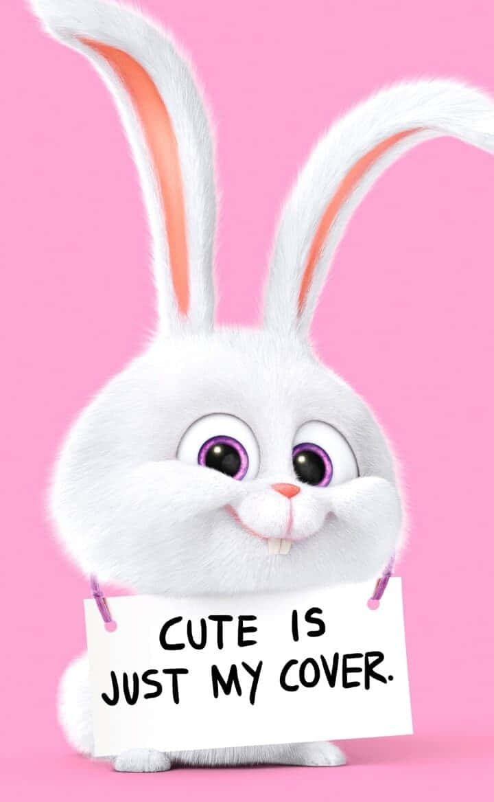 This Cute Kawaii Bunny Will Make Your Day Better! Background