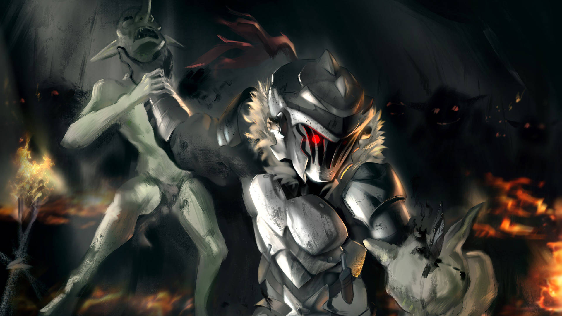 This Goblin Slayer Arc Dives Into A World Of Peril And Darkness Background
