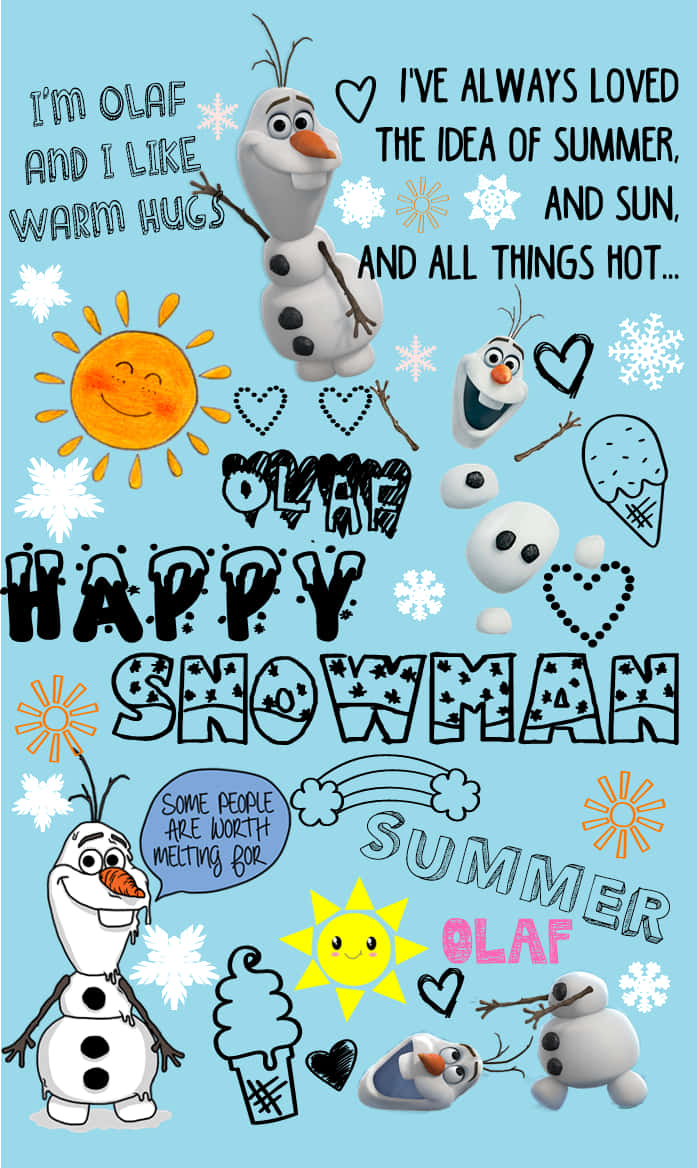 This Goofy Snowman Loves To Spread Cheer! Background