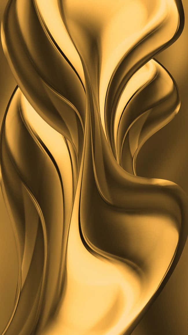 This Image Shows A Luxurious Golden Silk Fabric That Shimmers In The Light. Background