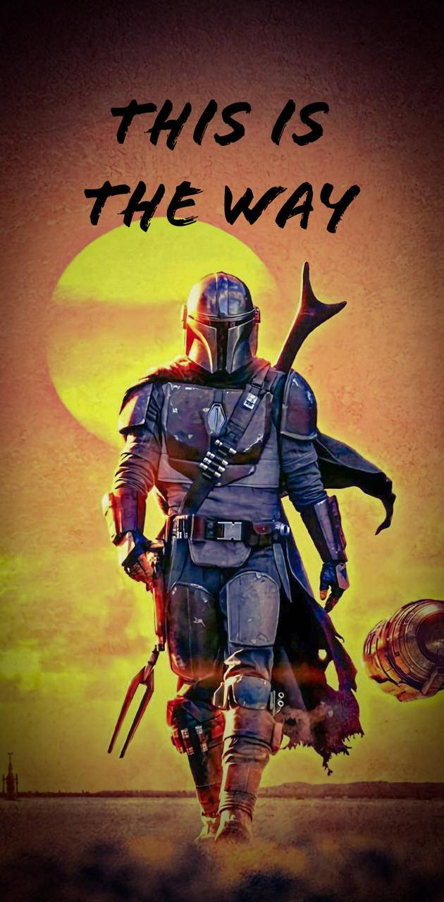 This Is The Way Mandalorian Walking Background