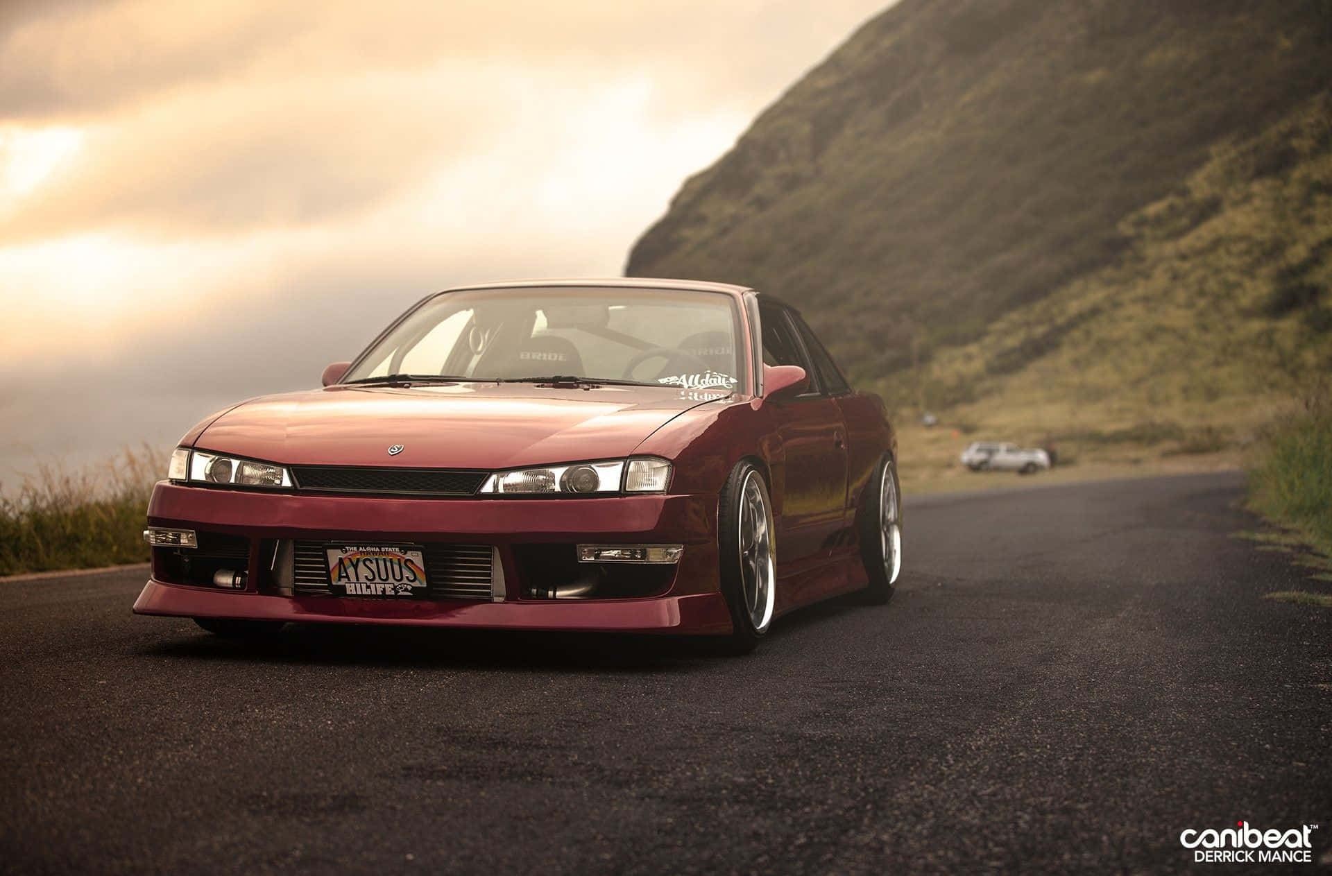 This Nissan Silvia S13 Sports Car Is Ready To Roar. Background