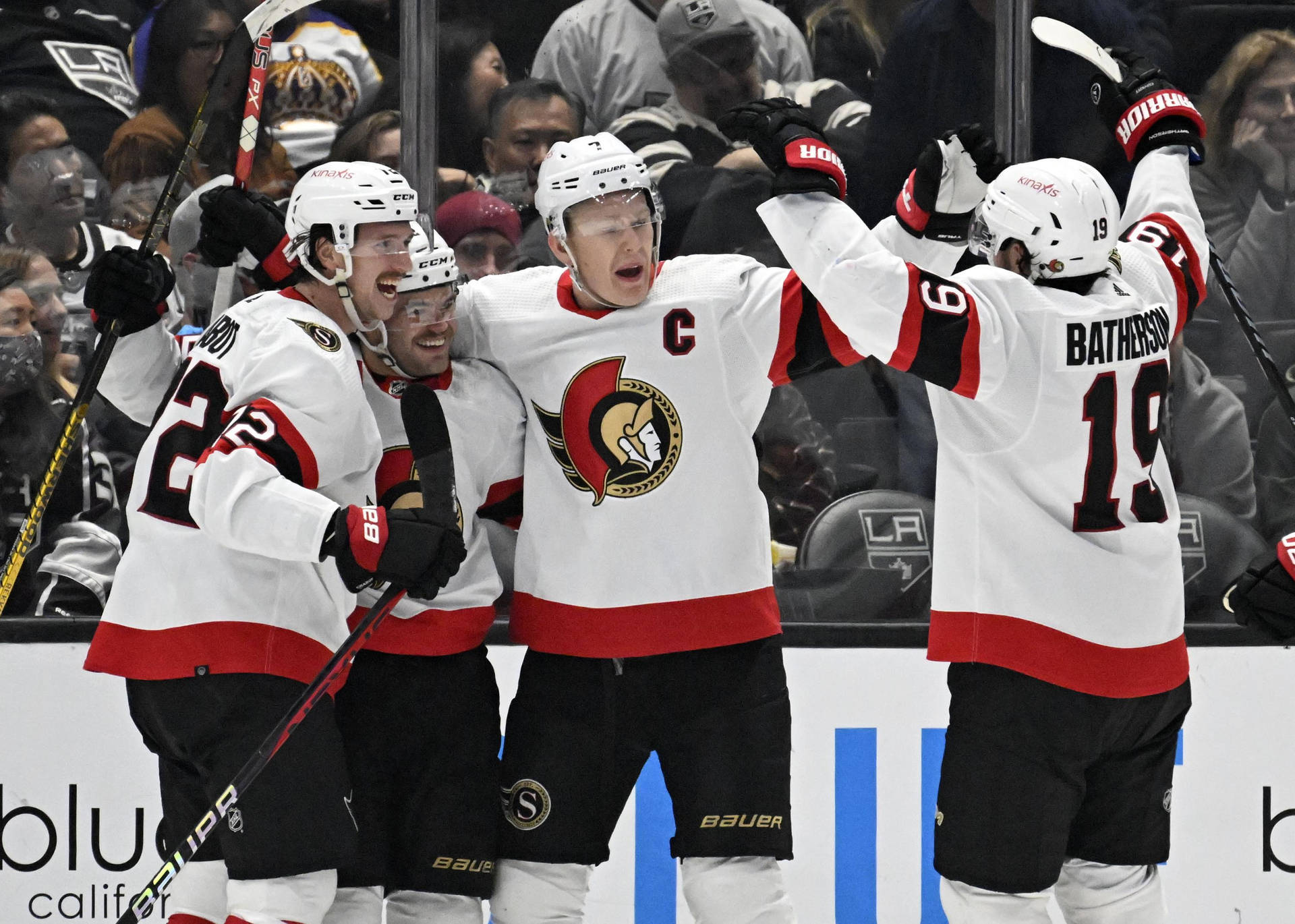 Thomas Chabotman Ottawa Senators Celebrating Background