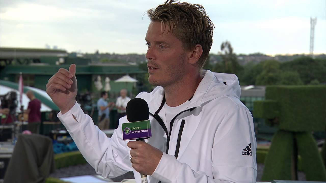 Thomas Enqvist In Interview Session Background