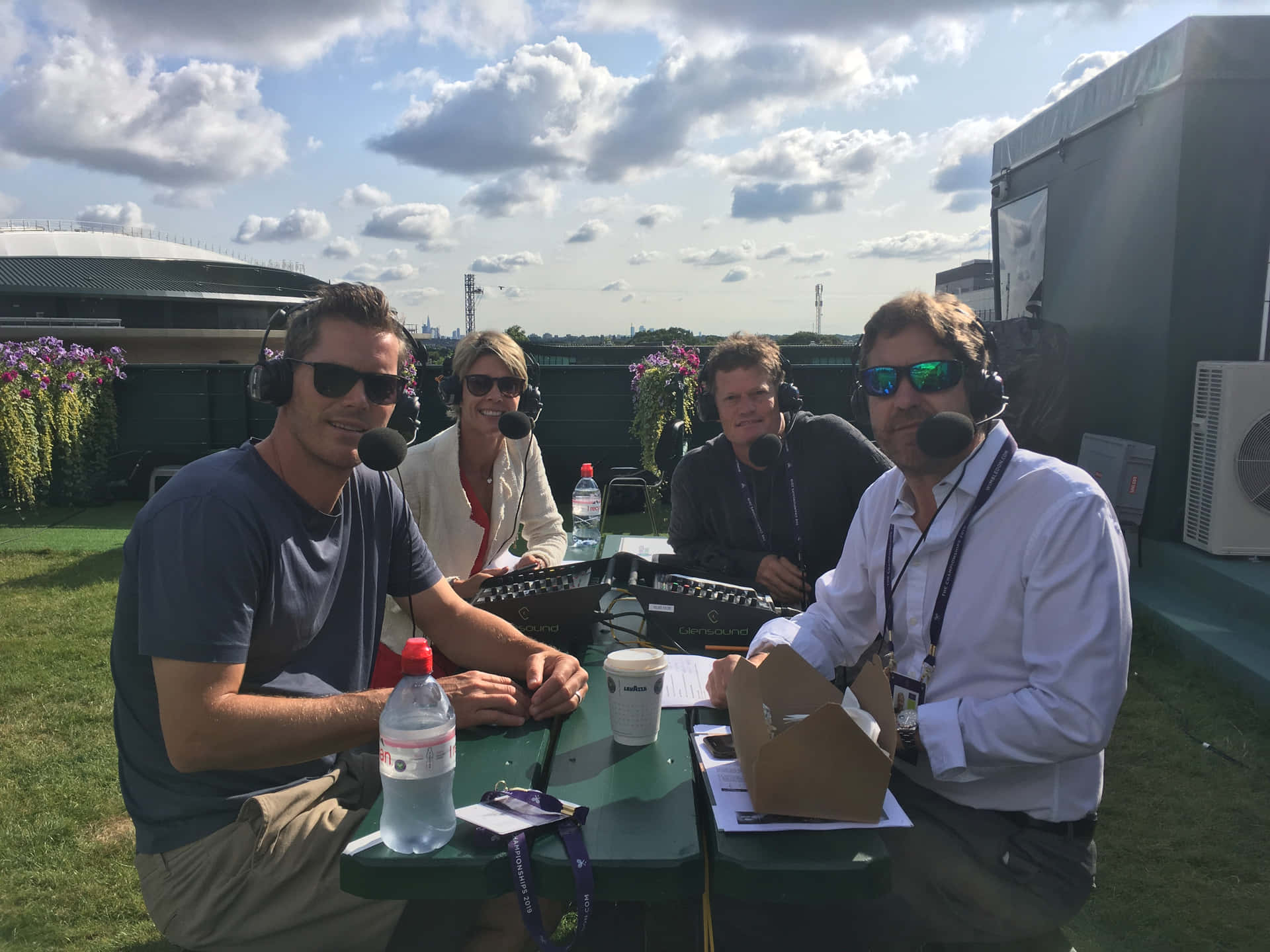 Thomas Enqvist Wearing A Headset