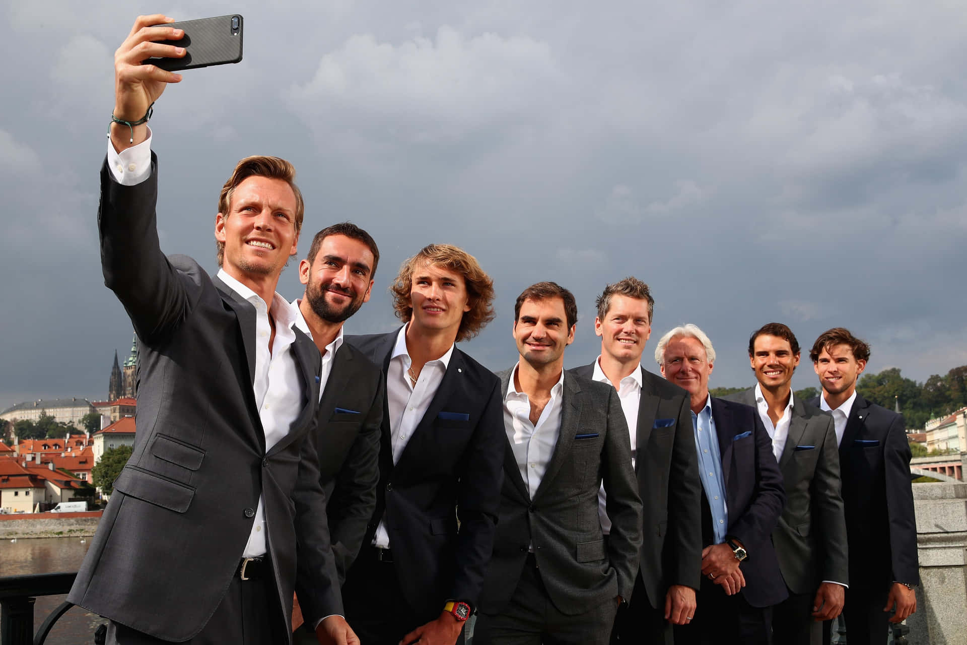 Thomas Enqvist With Other Tennis Players