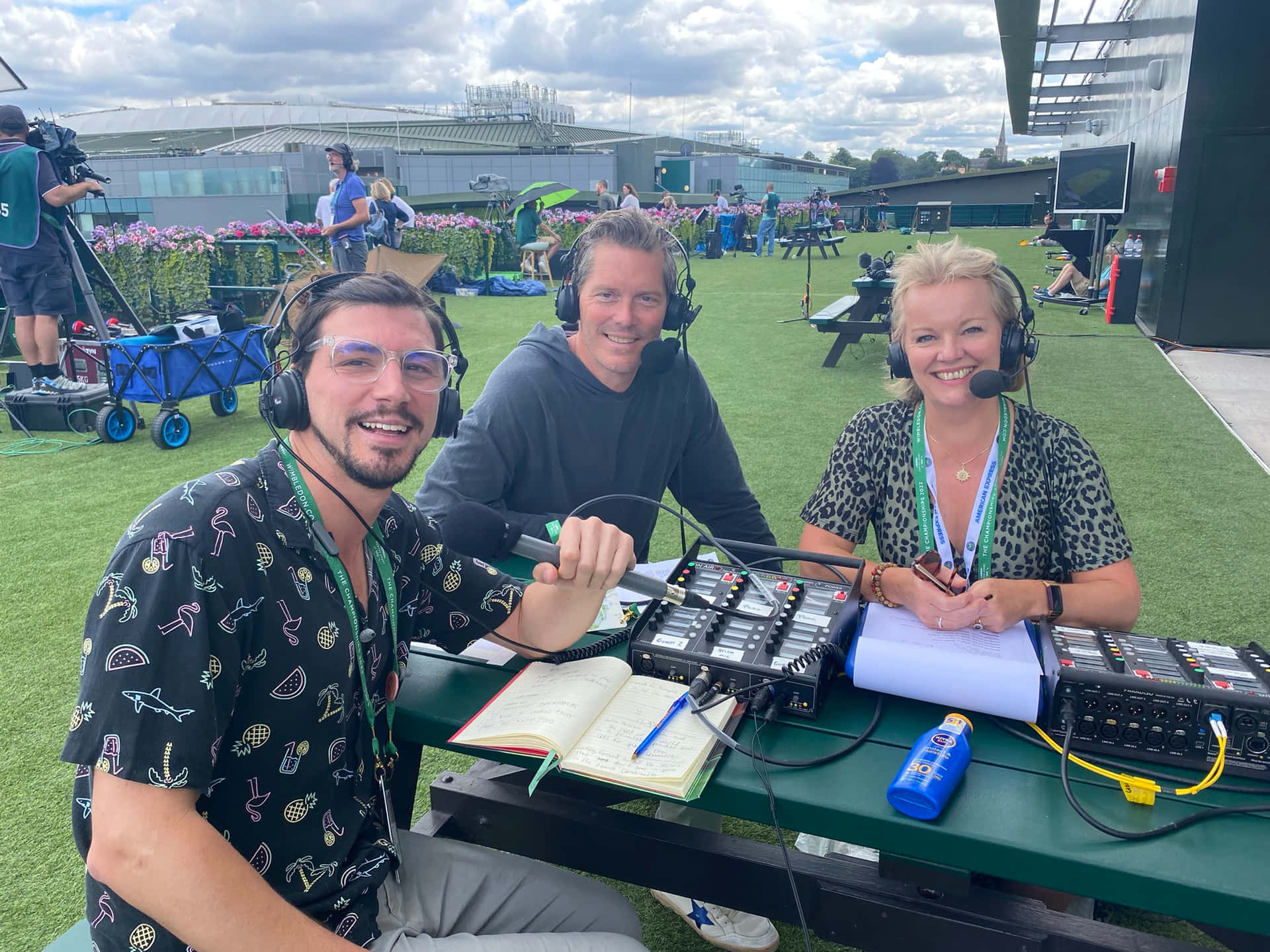 Thomas Enqvist With Two People