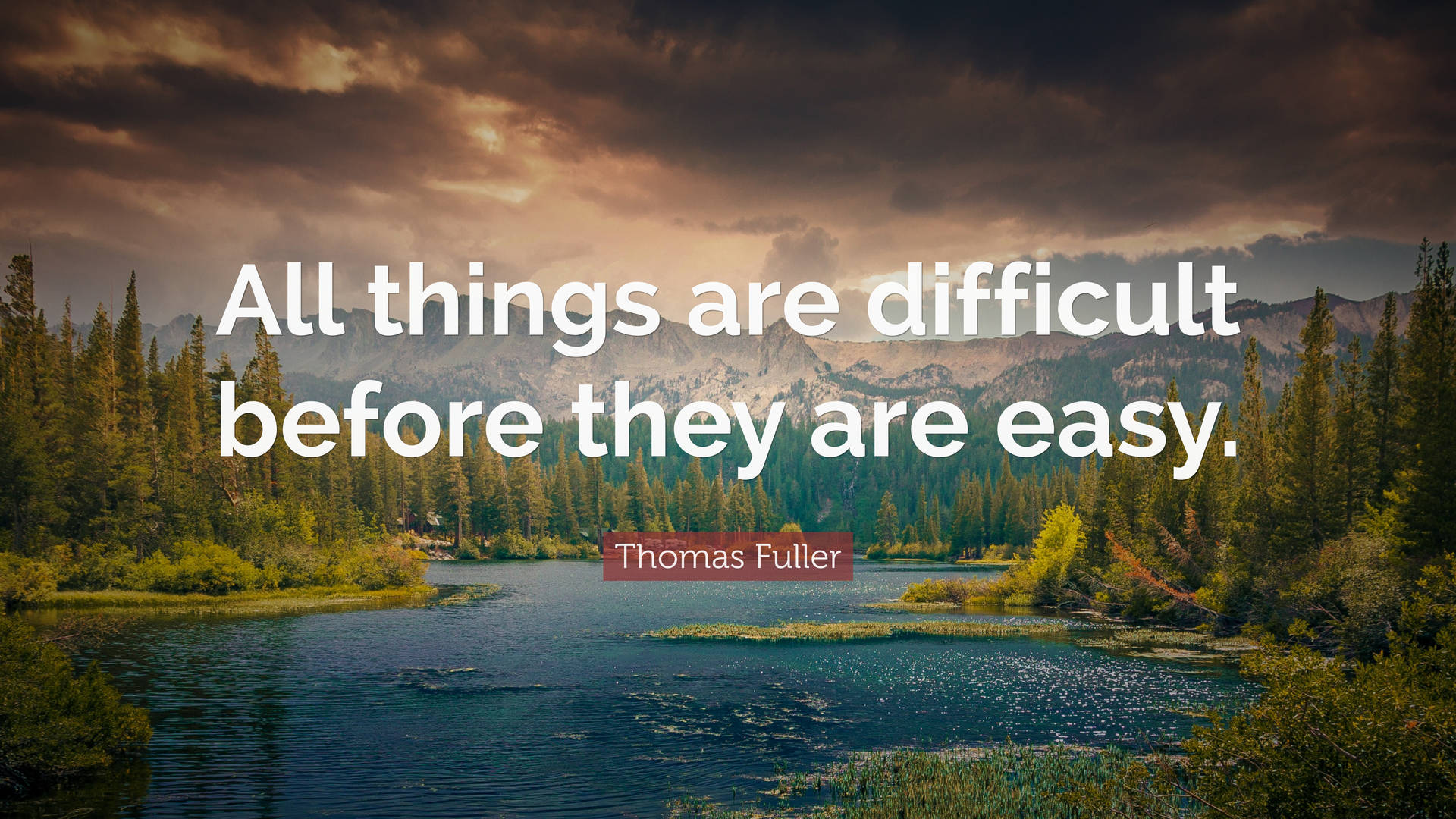 Thomas Fuller Positive Quotes Background