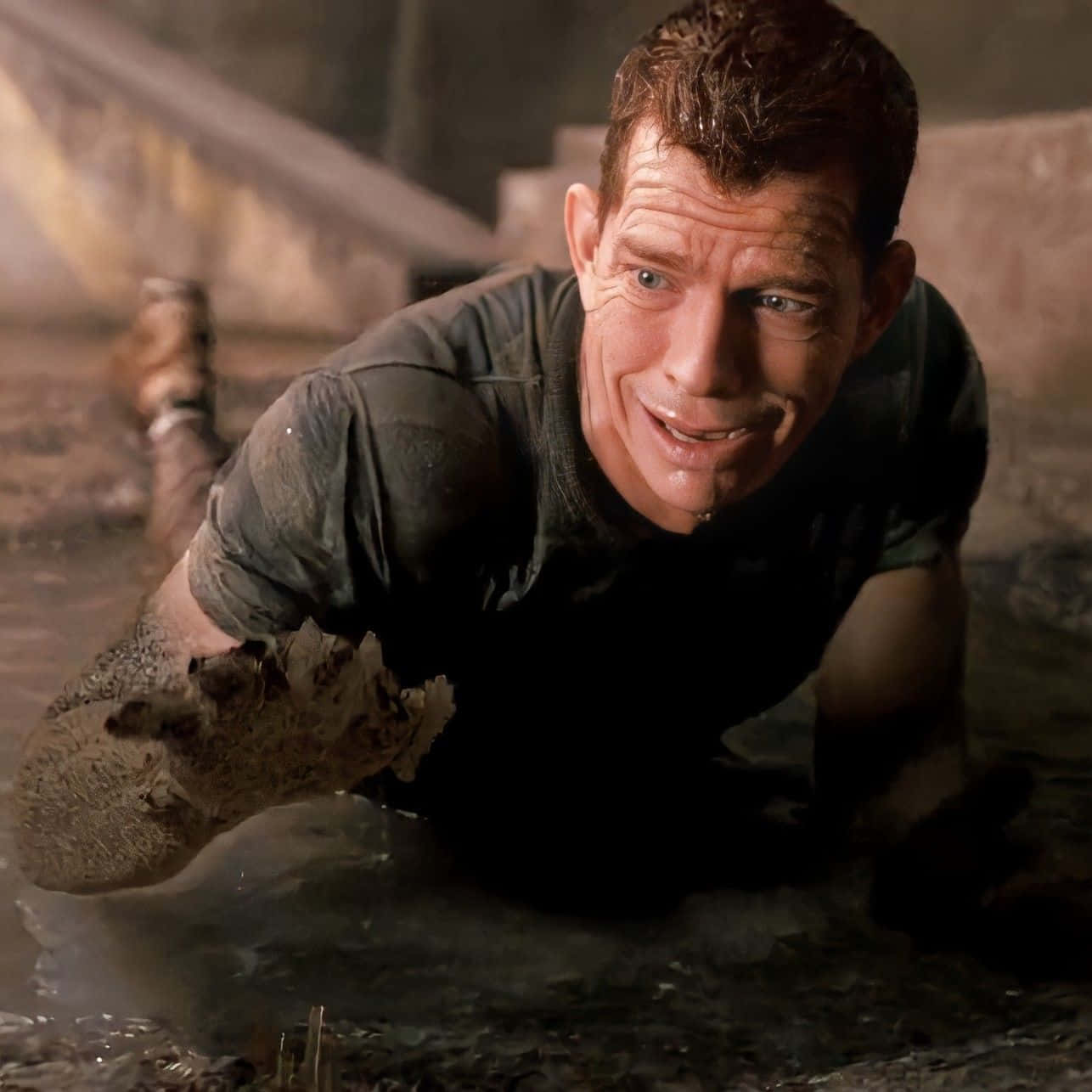 Thomas Haden Church Looks Relaxed, Ready For His Next Role. Background