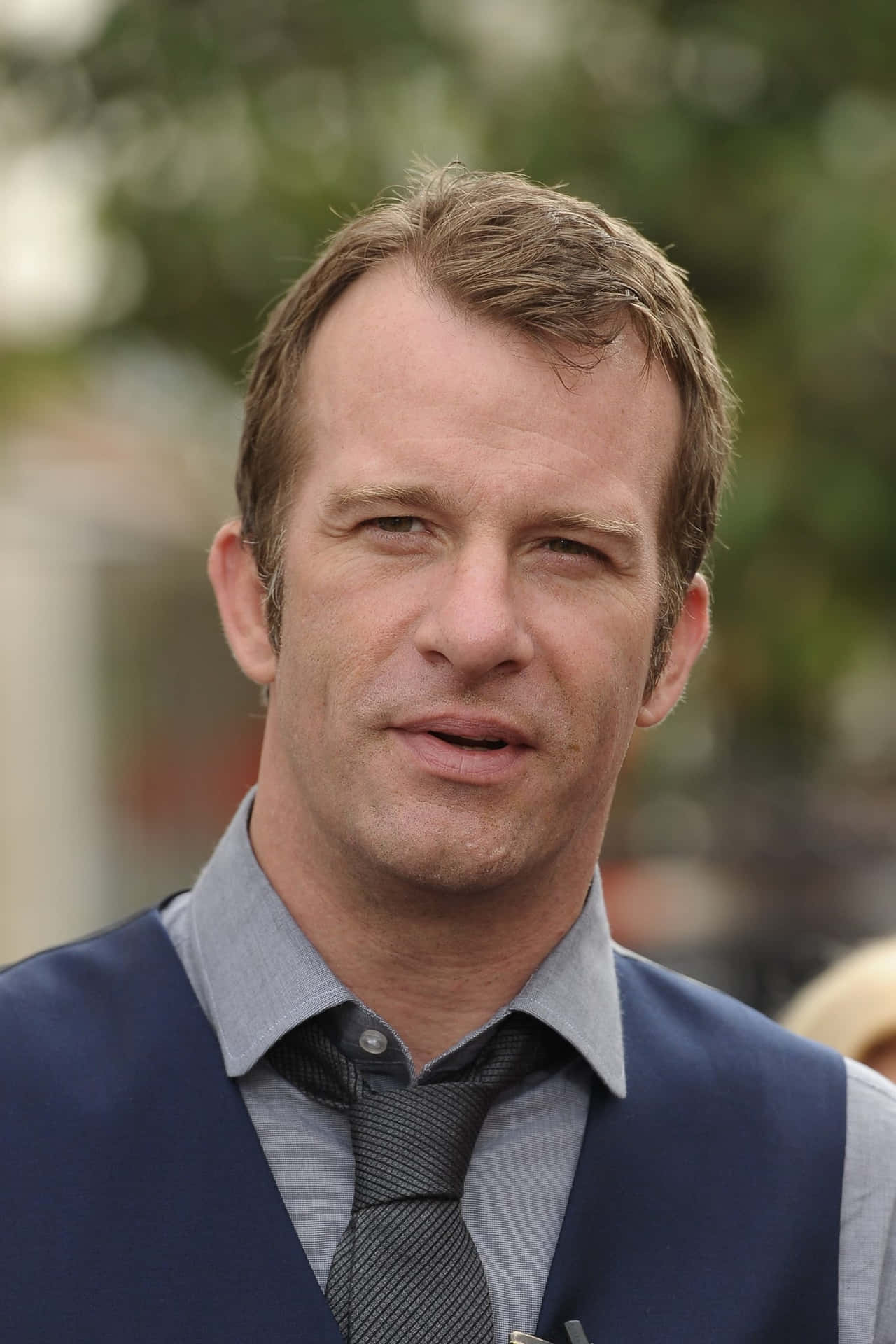 Thomas Jane In An Intense Stare Background