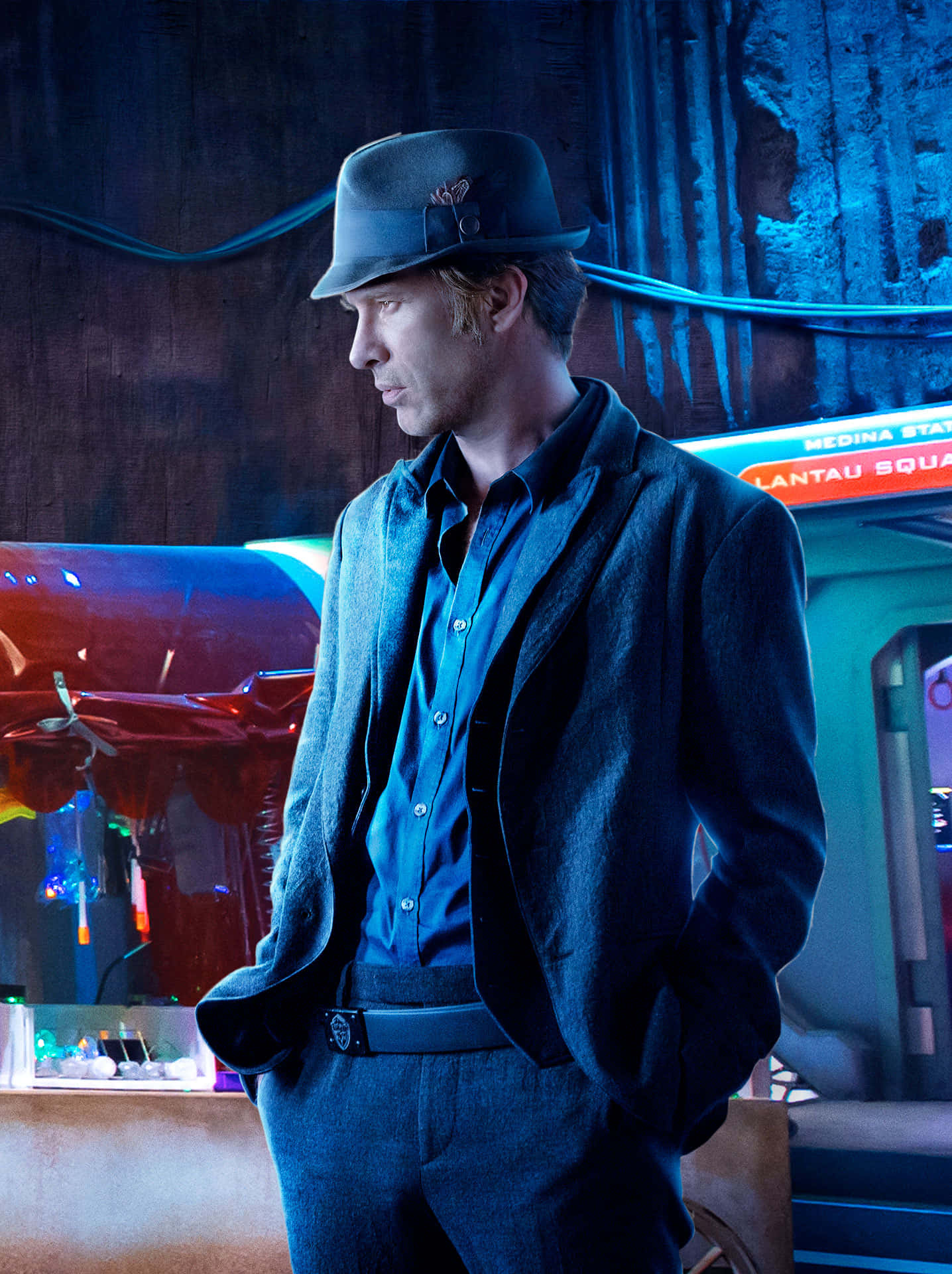 Thomas Jane Looking Out To The Sea. Background