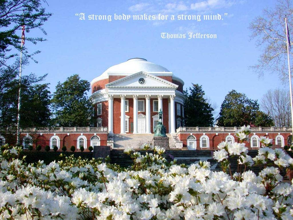 Thomas Jefferson Quote University Of Virginia Background