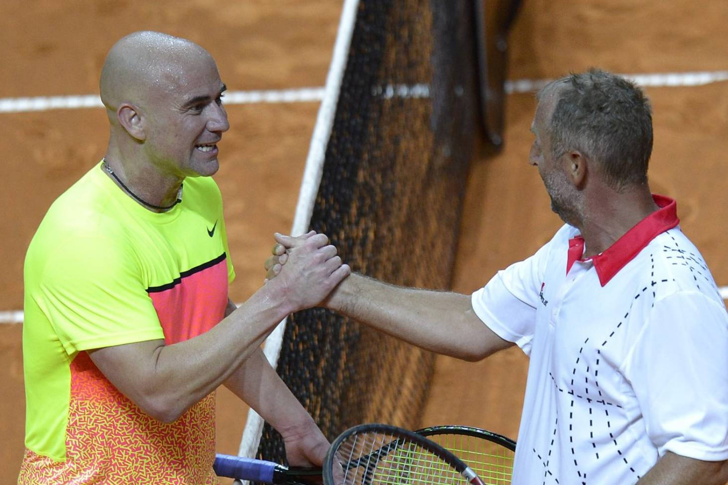 Thomas Muster And Andre Agassi Background