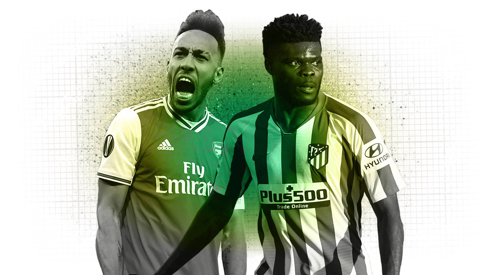 Thomas Partey With A Green Filter Background