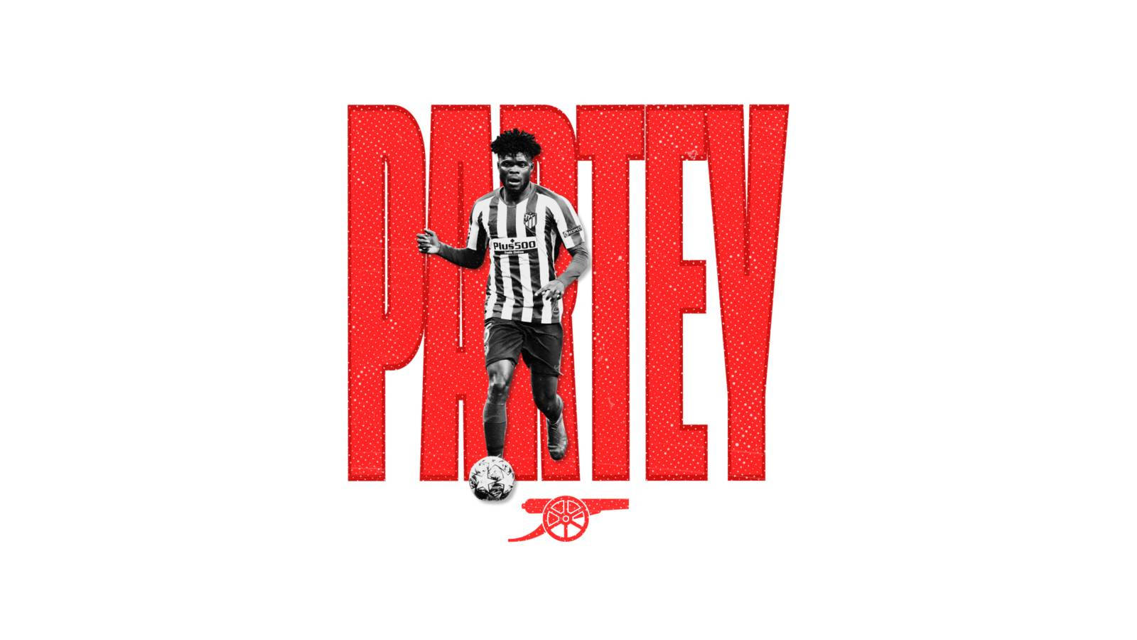 Thomas Partey With His Name In Red