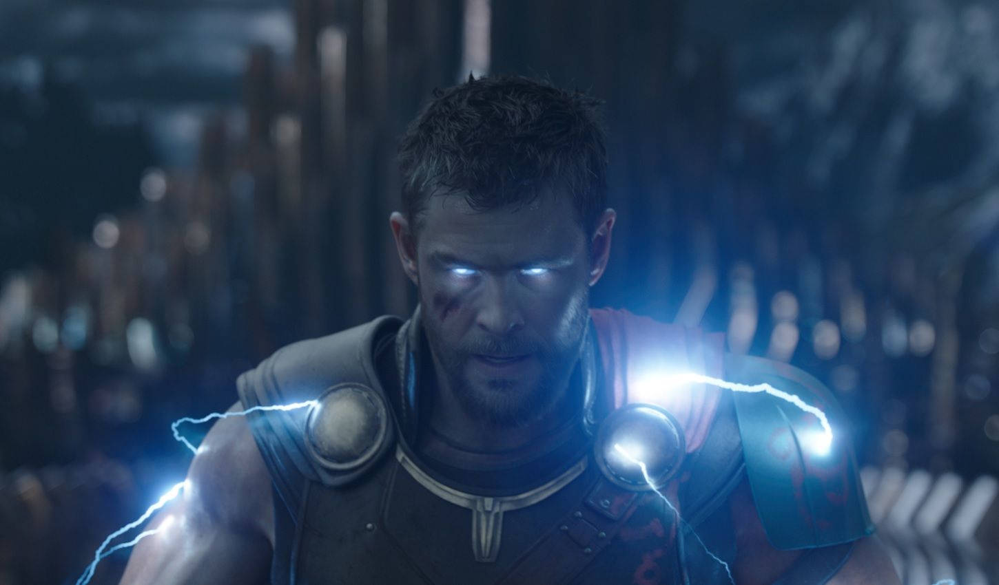 Thor Blue Lightning Eyes Background