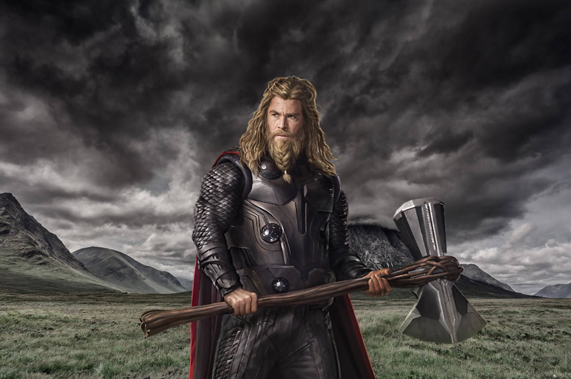 Thor Braided Beard Avenger 3d