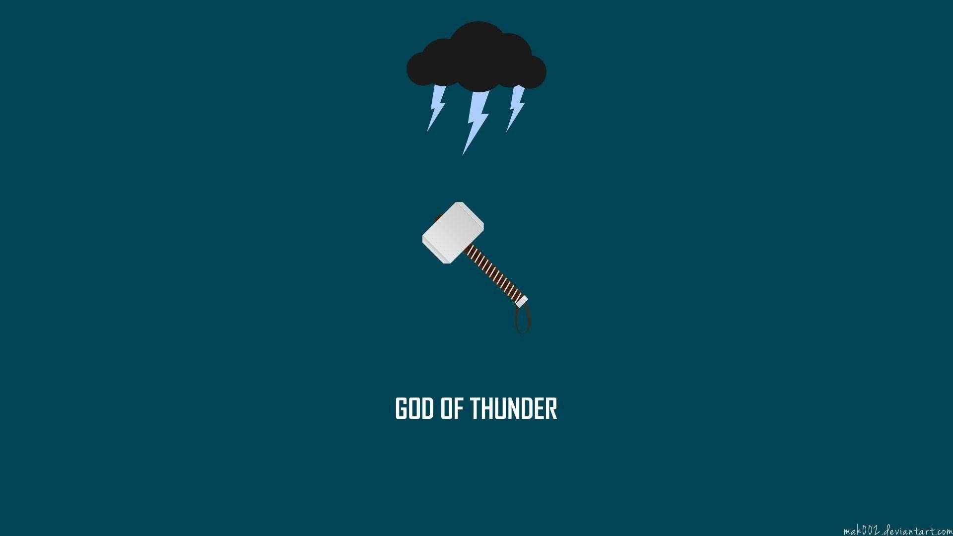 Thor Hammer Cartoon Art Background