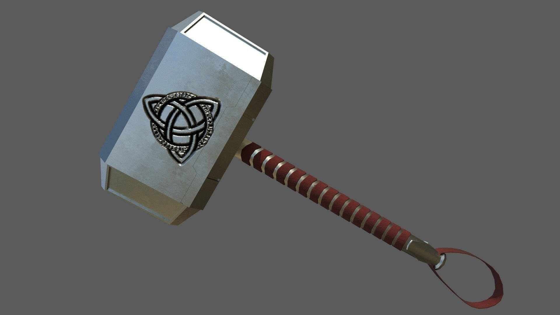 Thor Hammer Tilted Photo Background