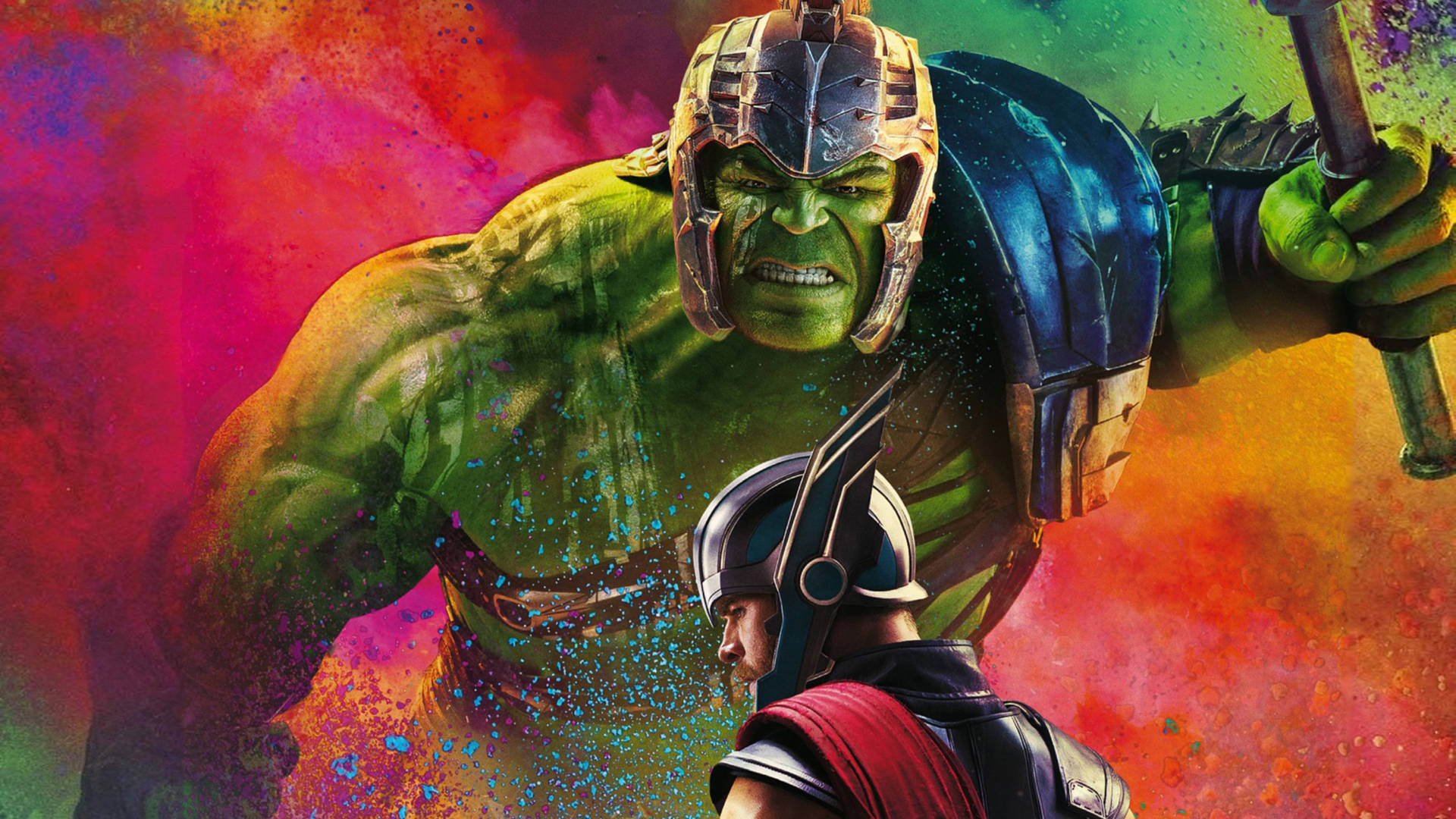 Thor Hulk In Thor Ragnarok 4k Background