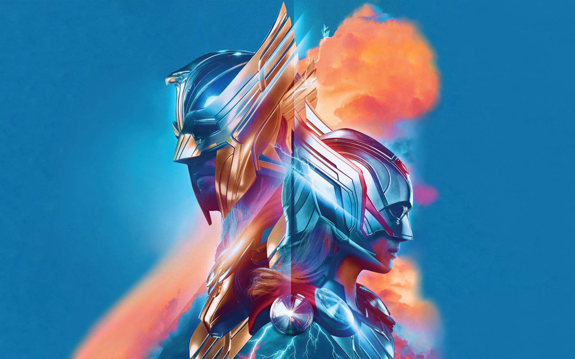 Thor Love And Thunder Battle Armor Background