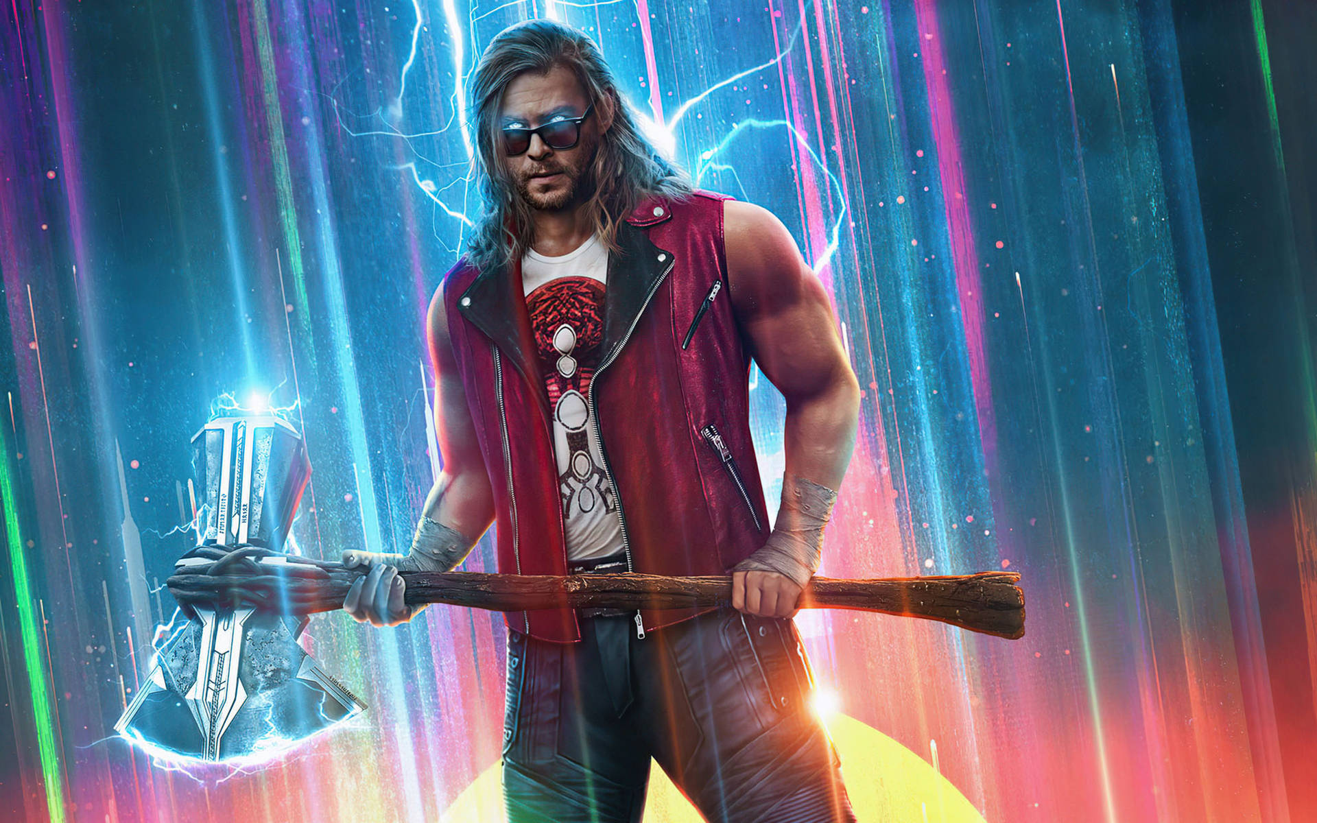 Thor Love And Thunder Cool Thor Background