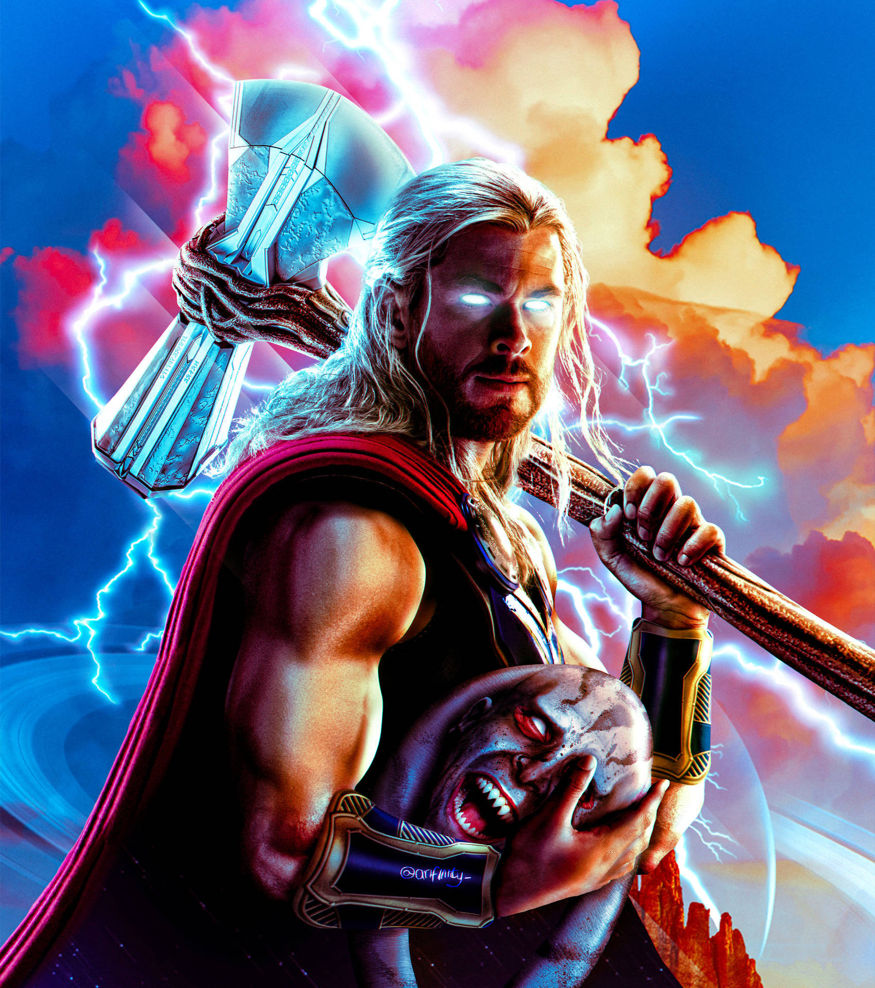 Thor Love And Thunder Fanart Background