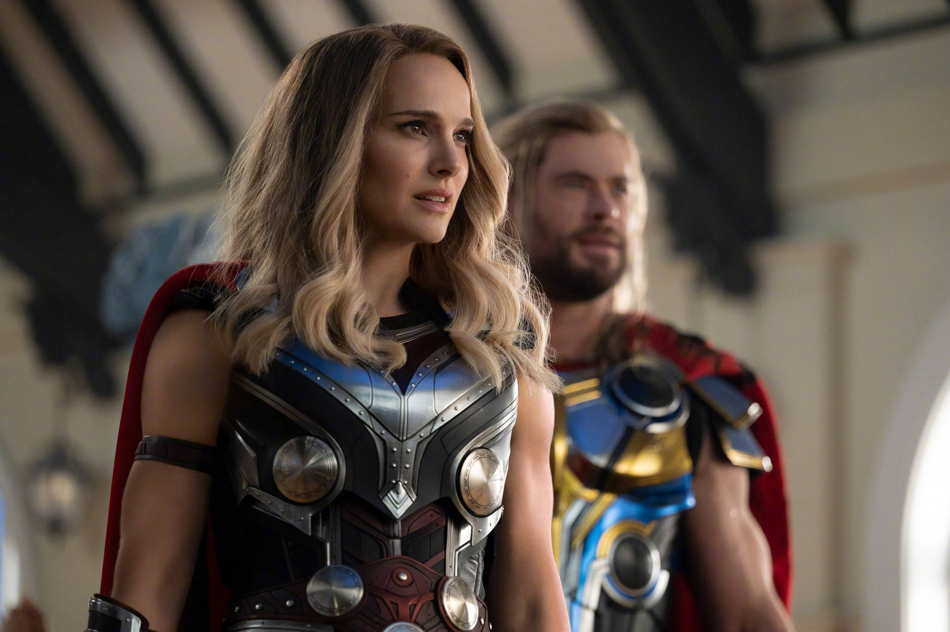Thor Love And Thunder Lady Thor Background