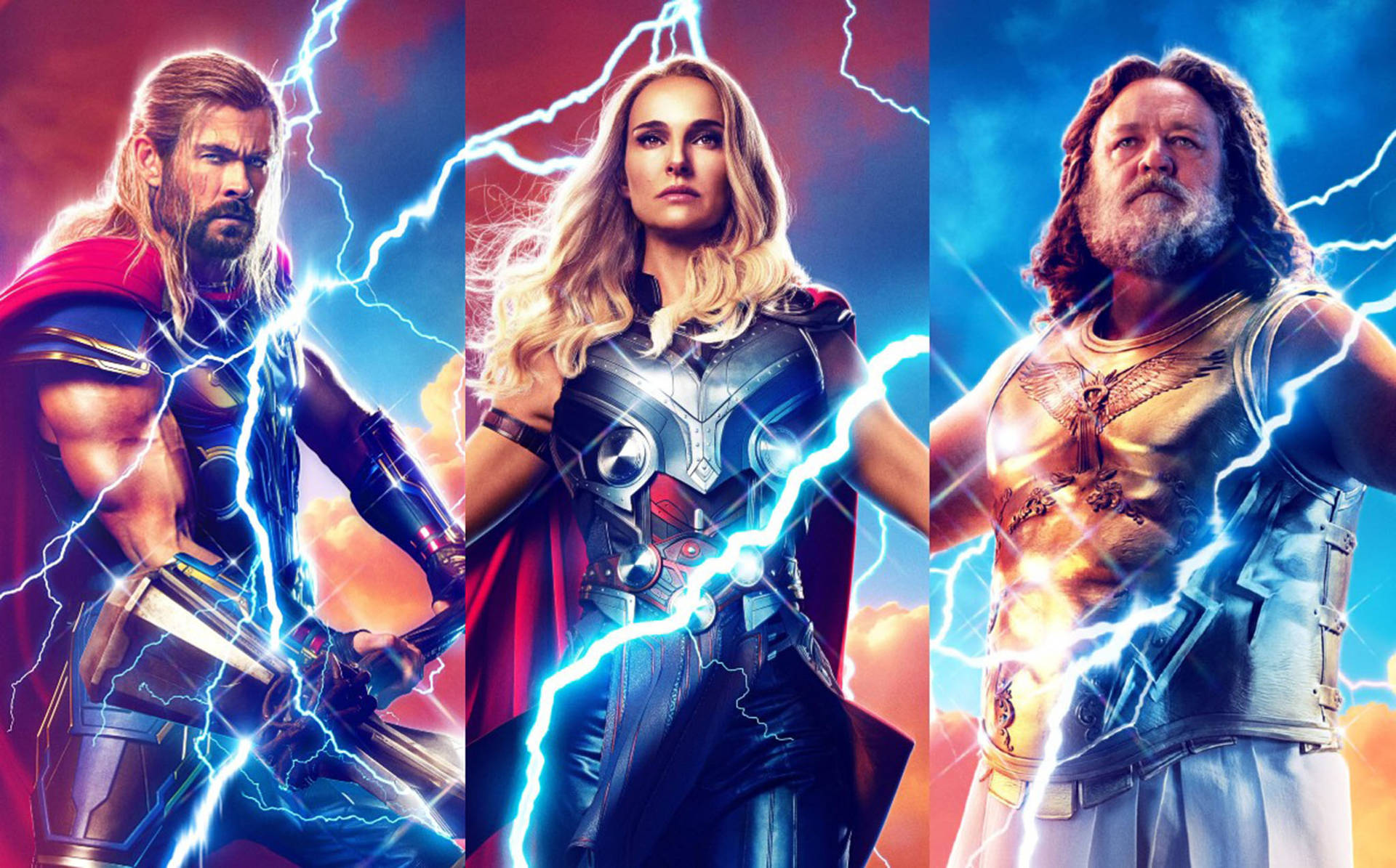 Thor Love And Thunder Lightning Fanart Background