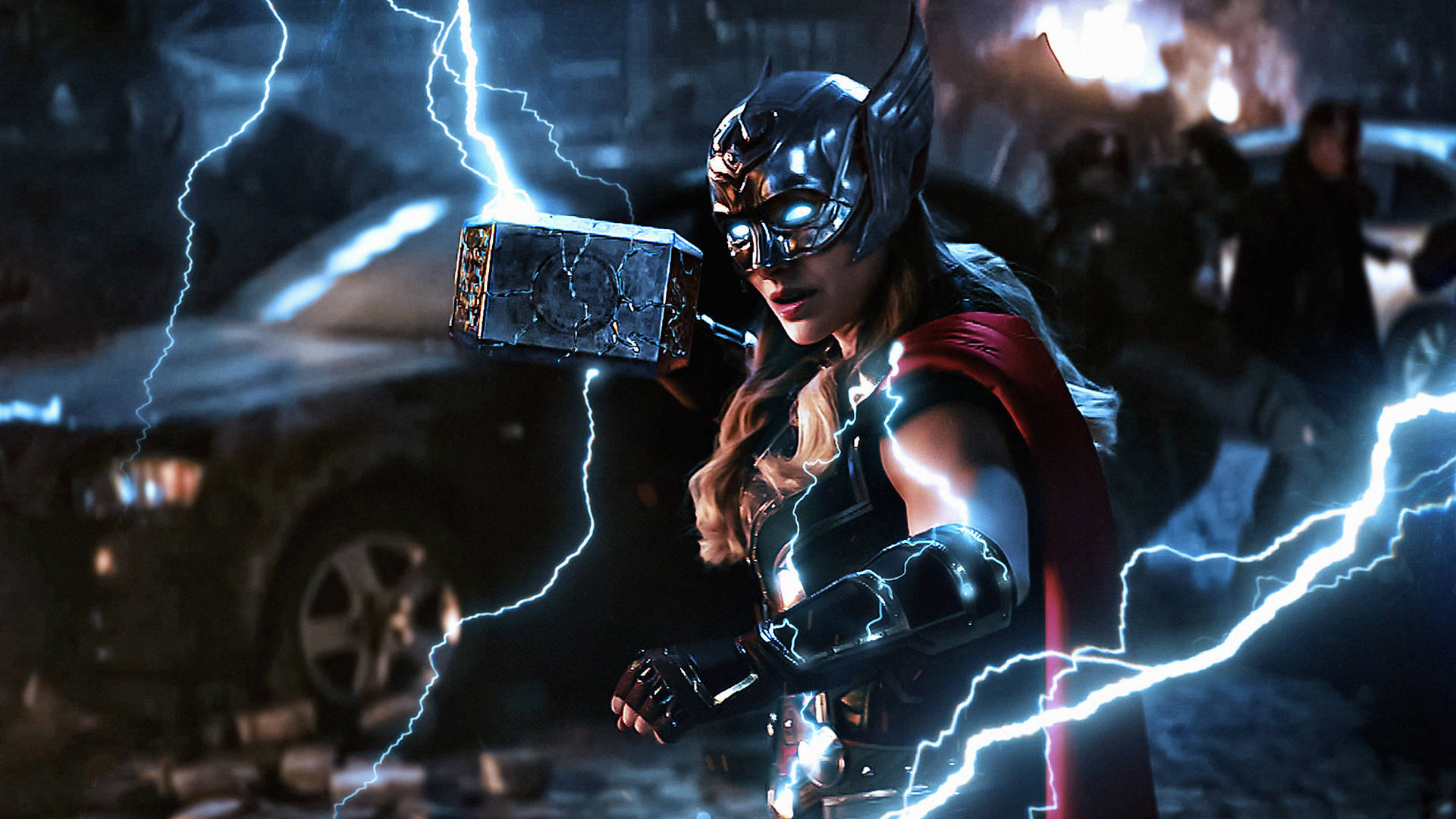 Thor Love And Thunder Mighty Thor Background