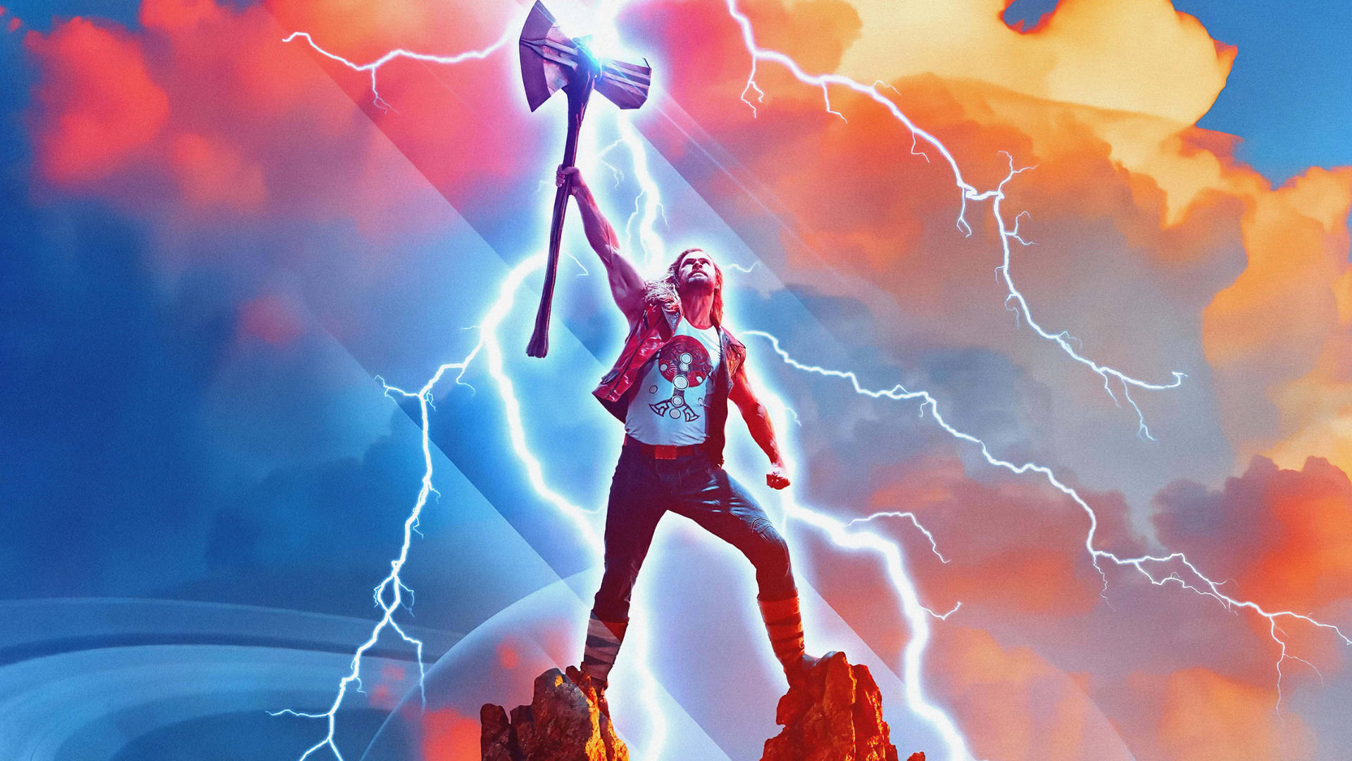 Thor Love And Thunder Storm Manipulation Background