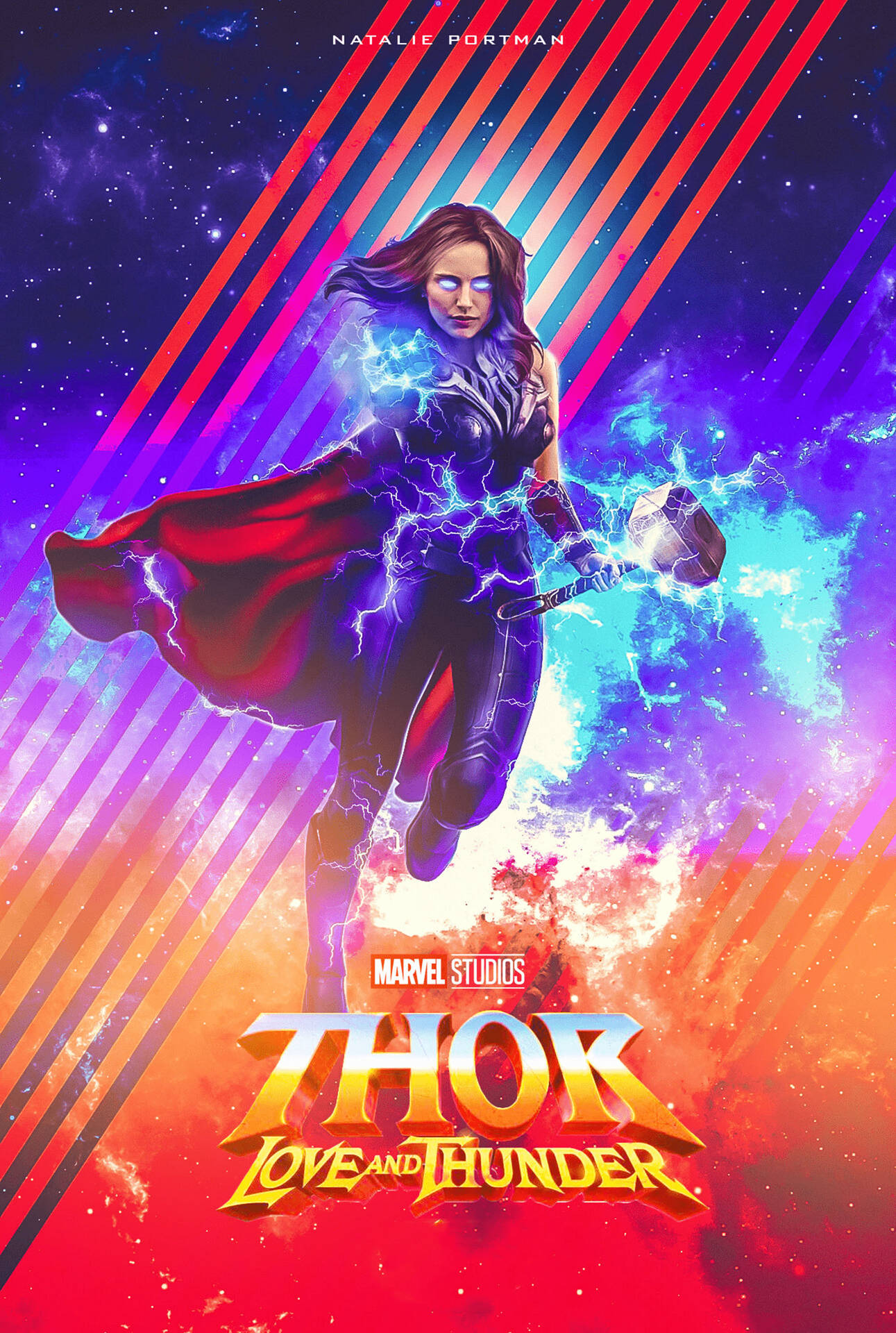 Thor Love And Thunder Superhero Jane Background