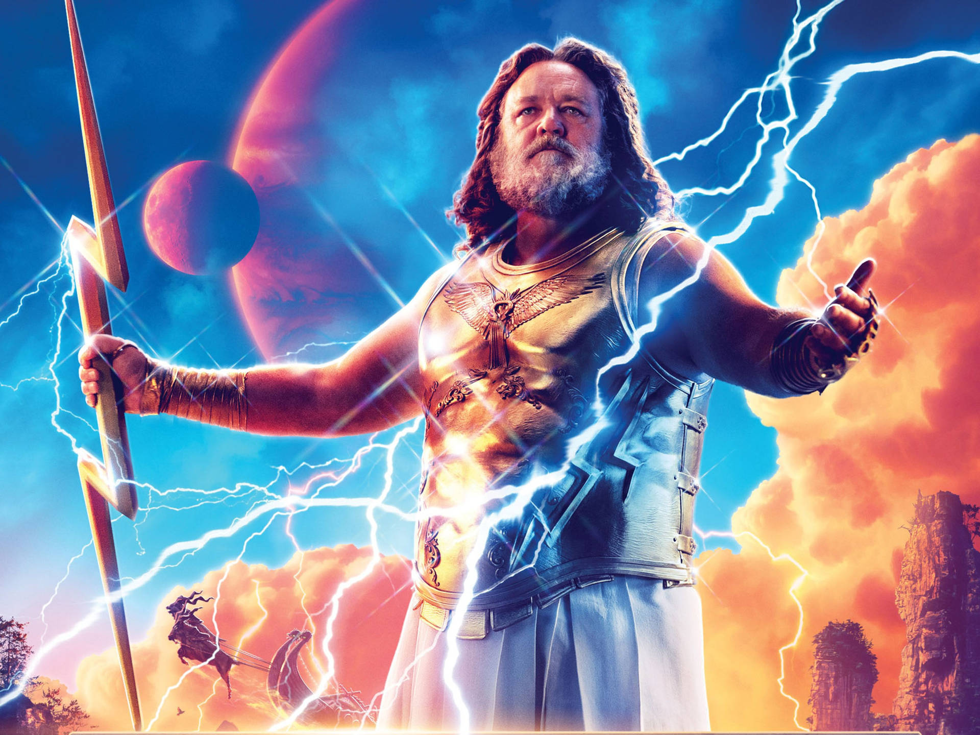 Thor Love And Thunder Zeus Background