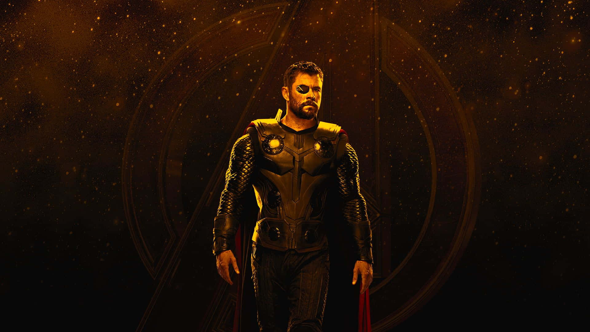 Thor Reigns Supreme In The Fantastic Asgardian Sky Background