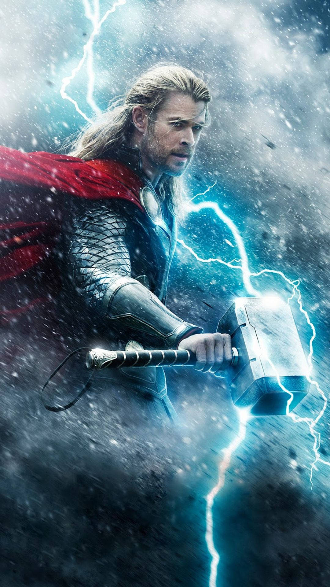 Thor Superhero Red Cape Mjölnir Background