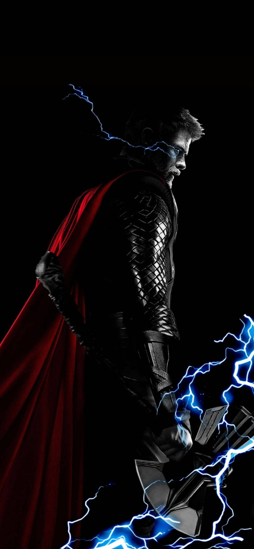 Thor With Stormbreaker Marvel Iphone Xr Background