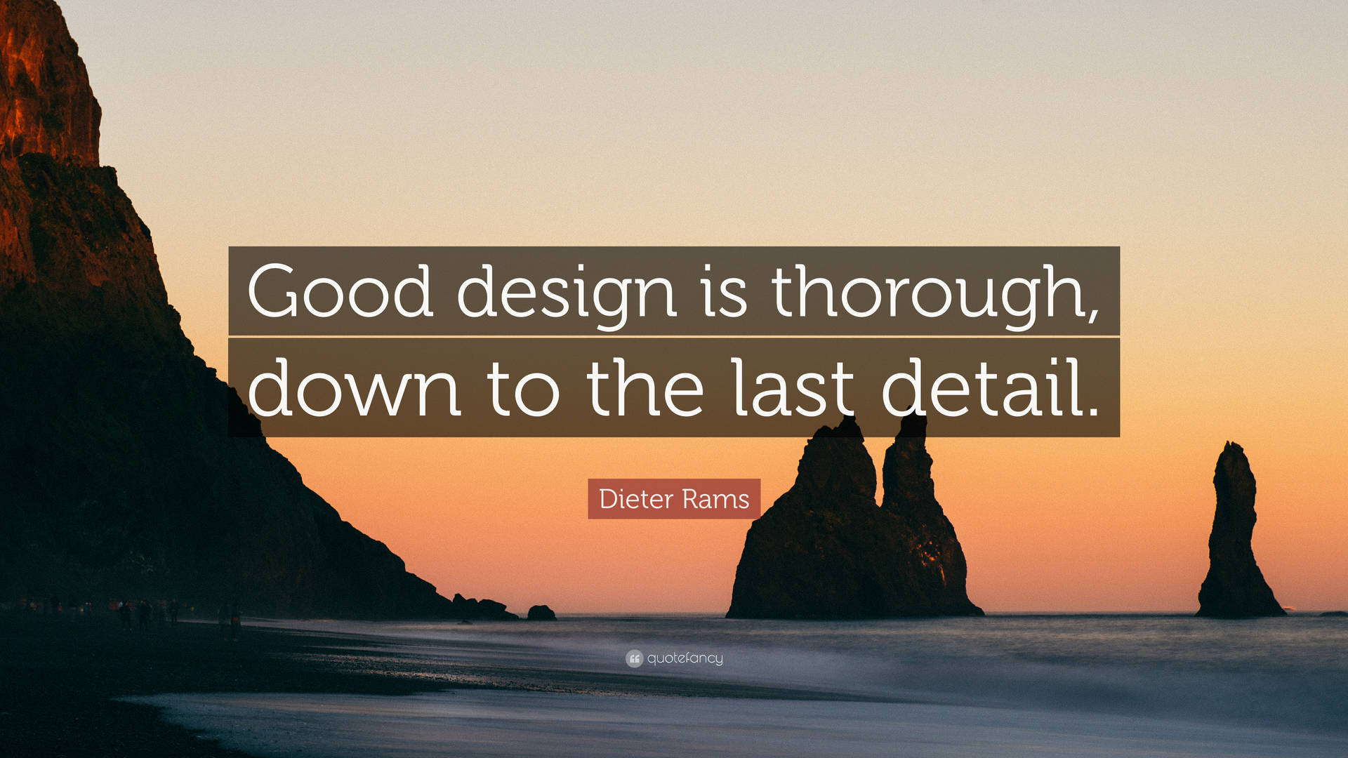 Thorough Design Sunset Quote Background