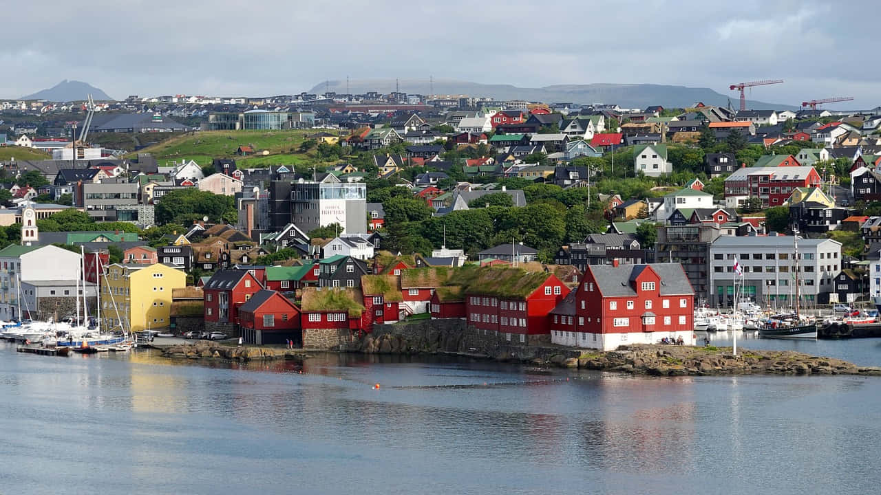 Thorshavn At Daylight Background