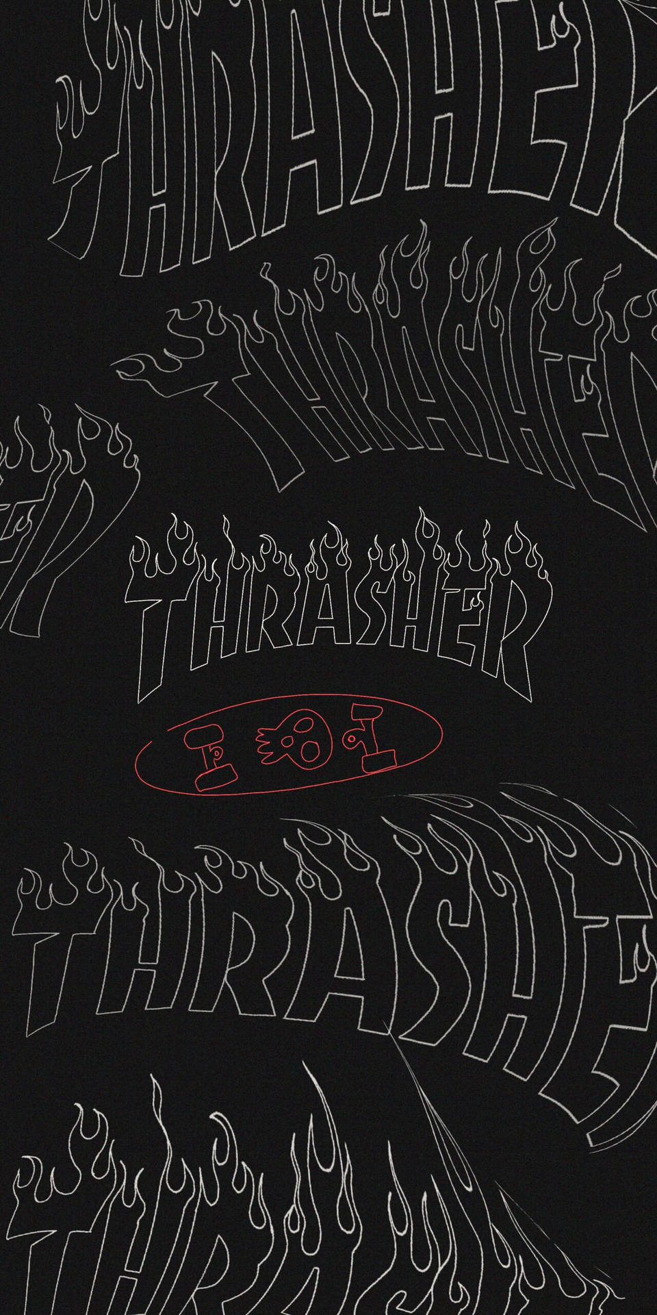 Thrasher And Skateboard Art