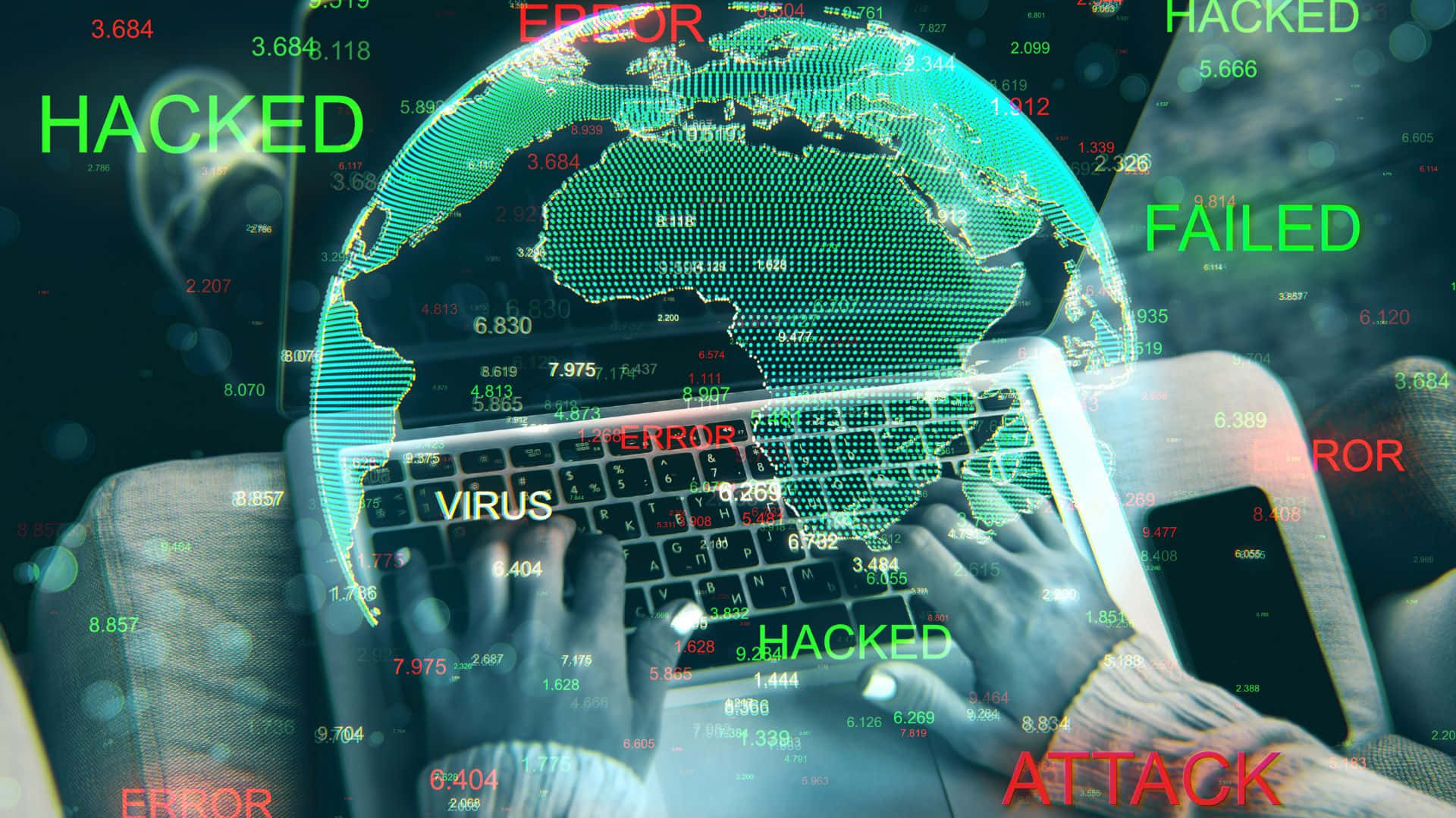 Threat Of Malware Invasion Background