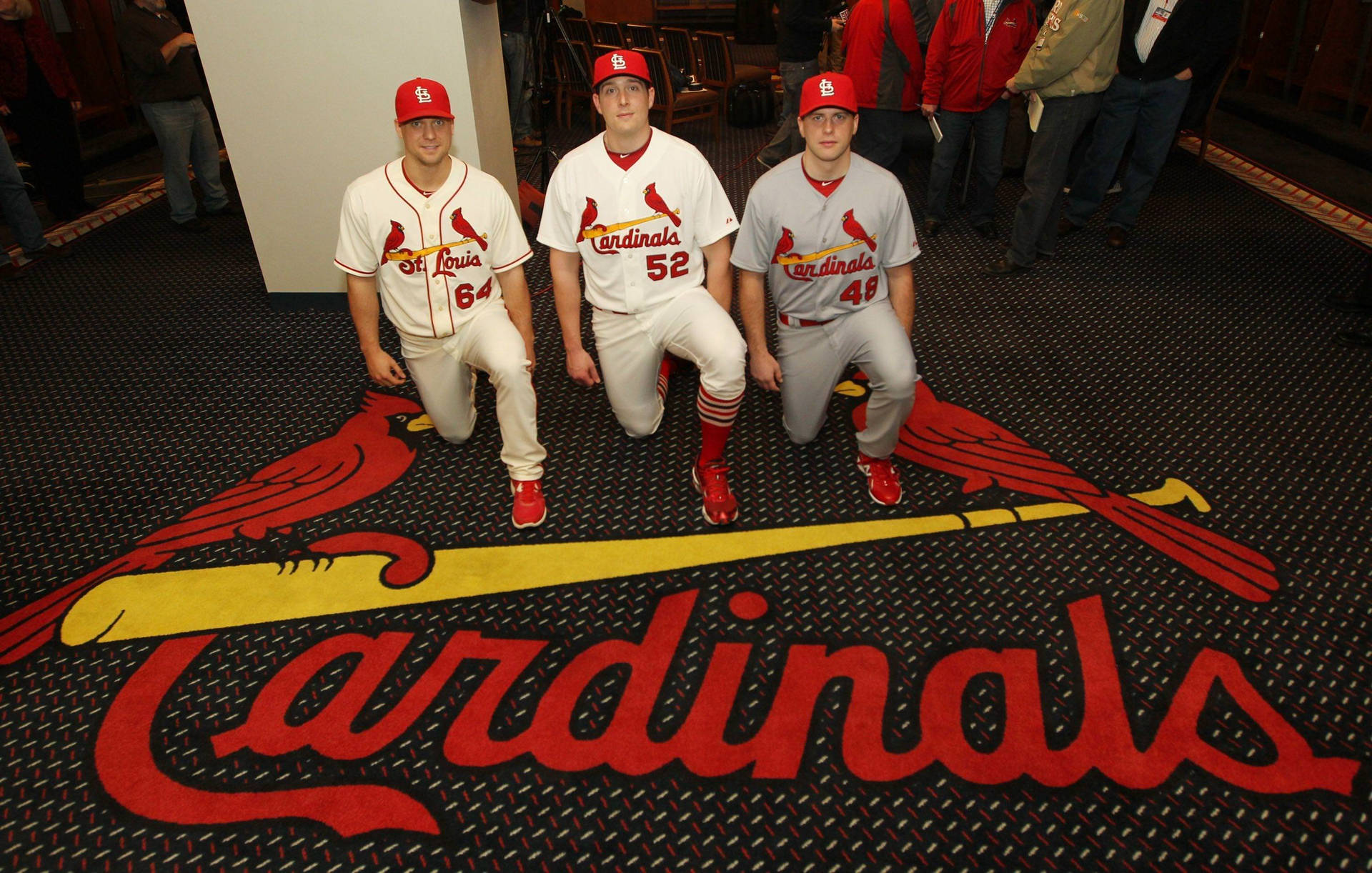 Three Baseball Players St Louis Cardinals
