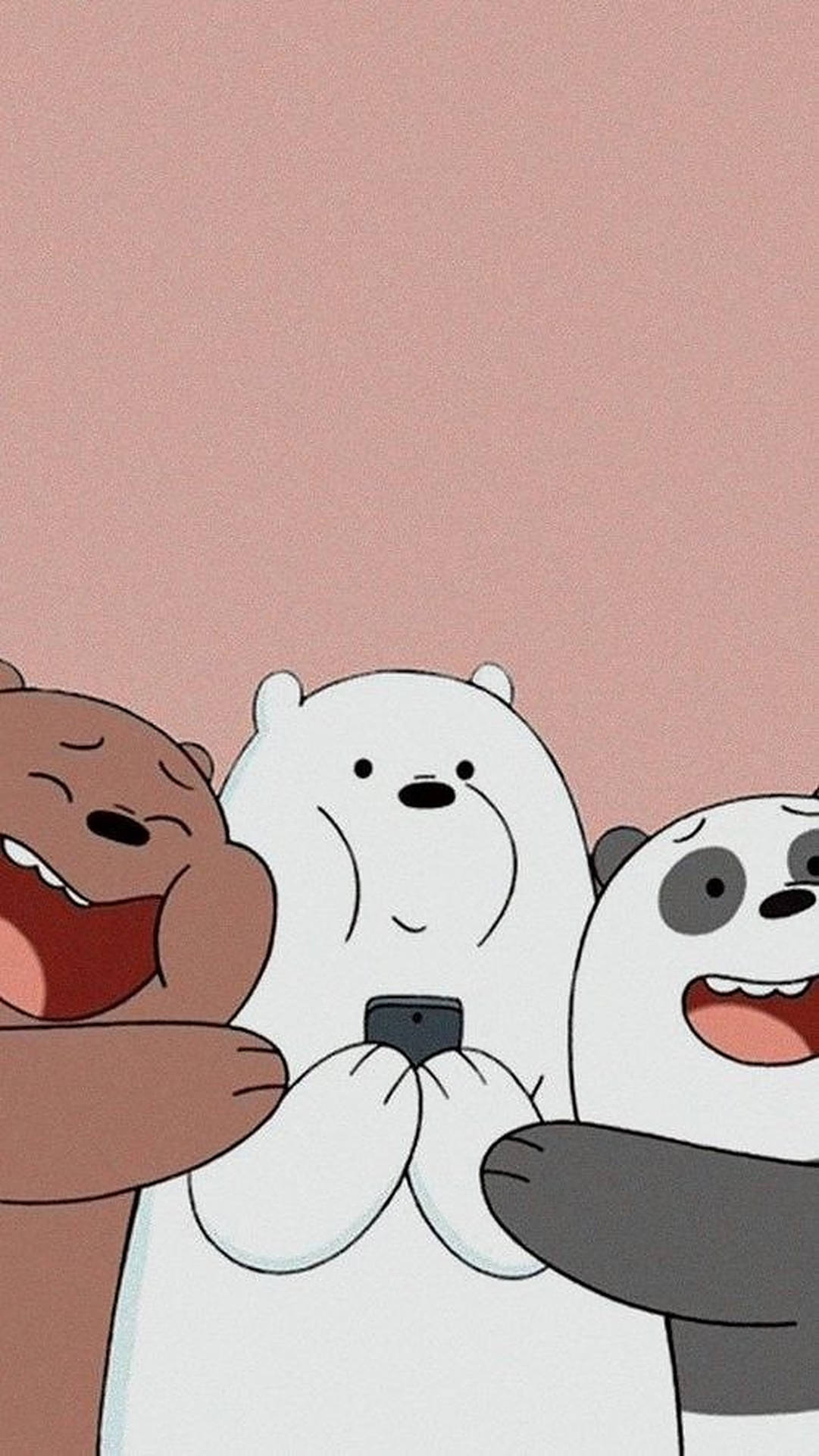 Three Bears Hugging Background