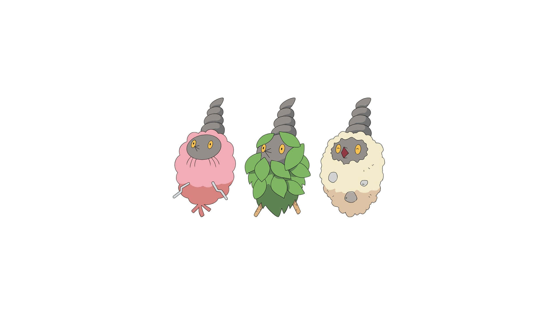 Three Burmy Cloaks Background