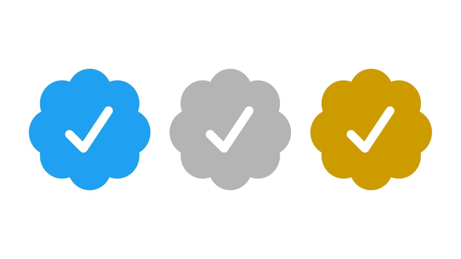 Three Checkmarks Colorful Badges