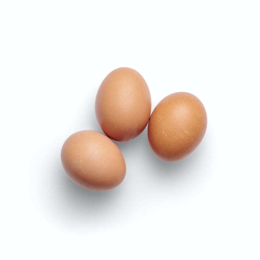 Three Free Ranged Eggs Background