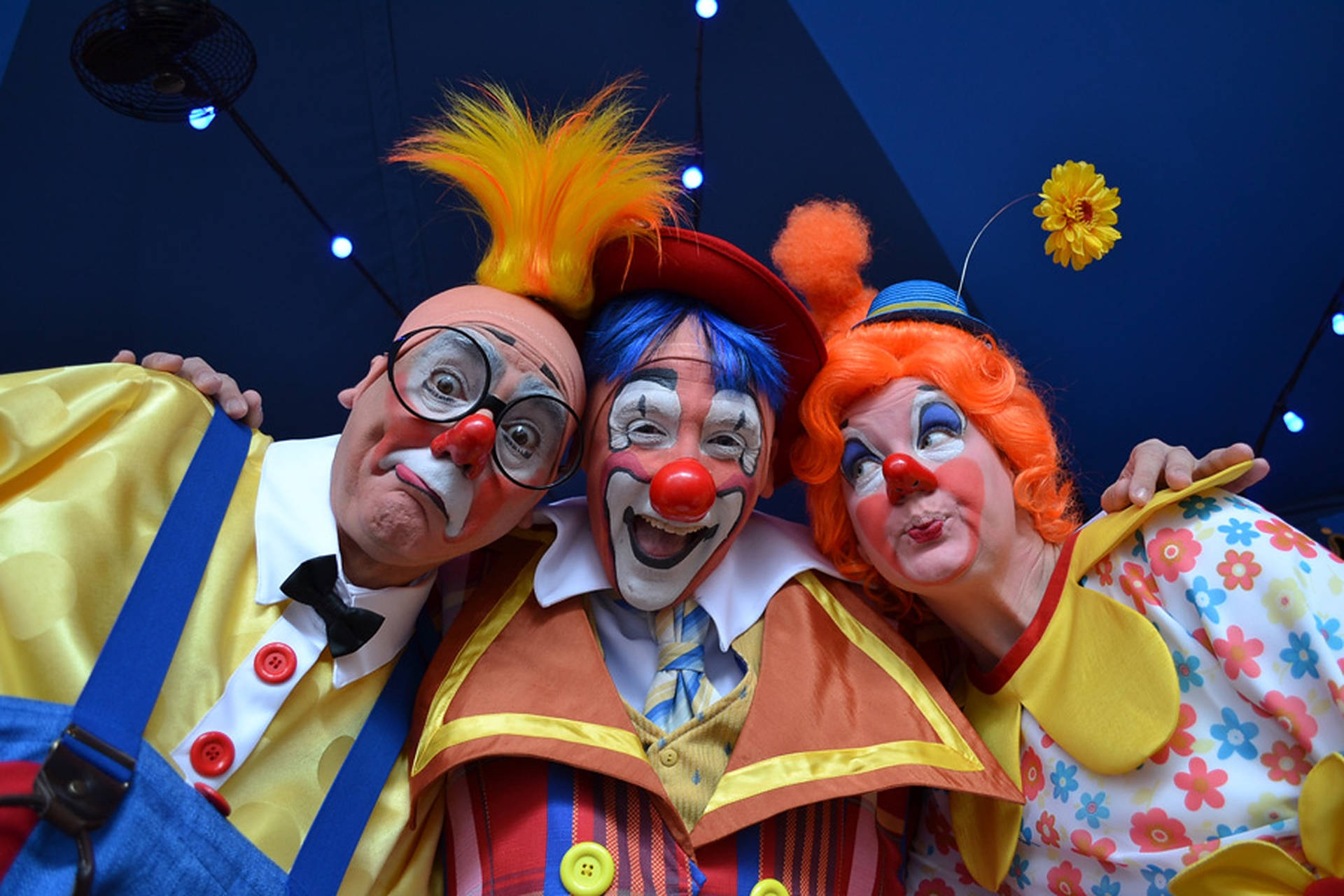 Three Goofy Clowns Background