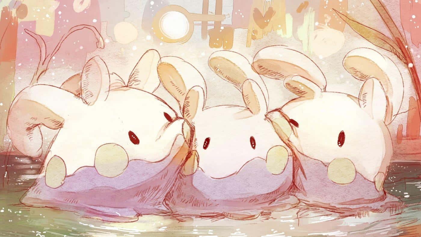 Three Goomy Hugging Background