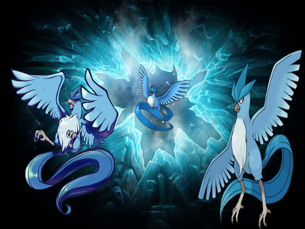 Three Graphics Of Articuno Background