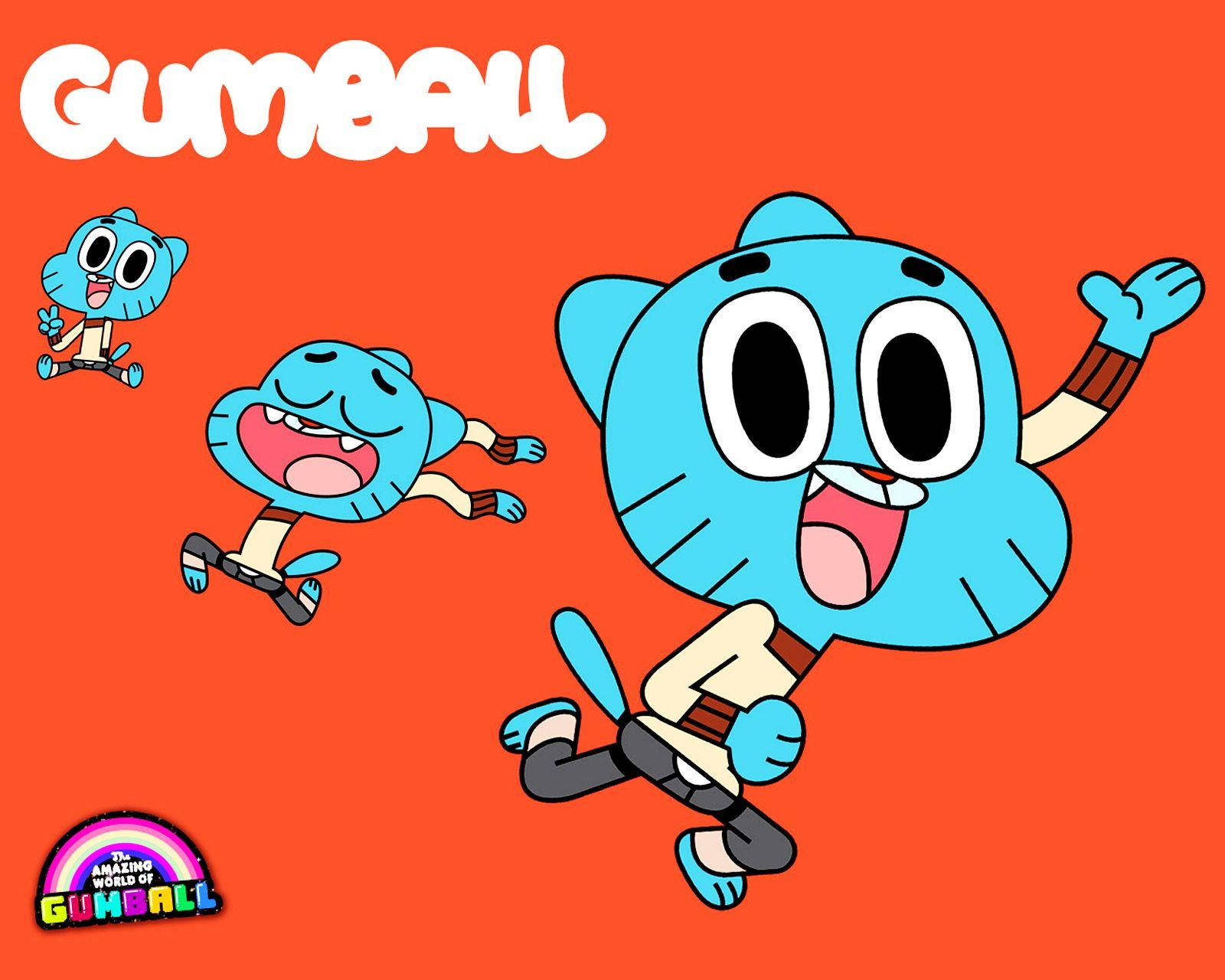 Three Gumball Positions Background